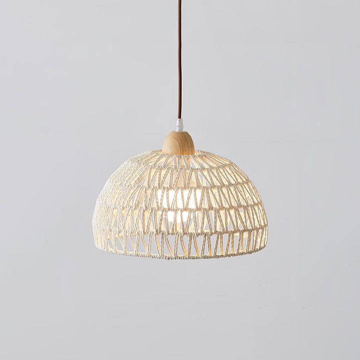 Calyran Lampe Pendante en Rotin et Bois - Neutralighting