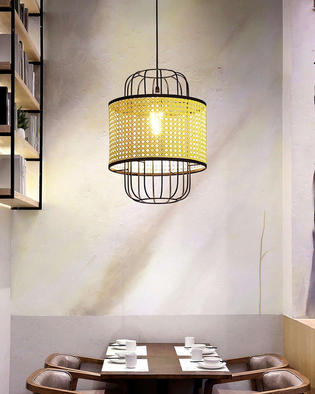Evtheyra Premium Art Rotin Suspension - Neutralighting