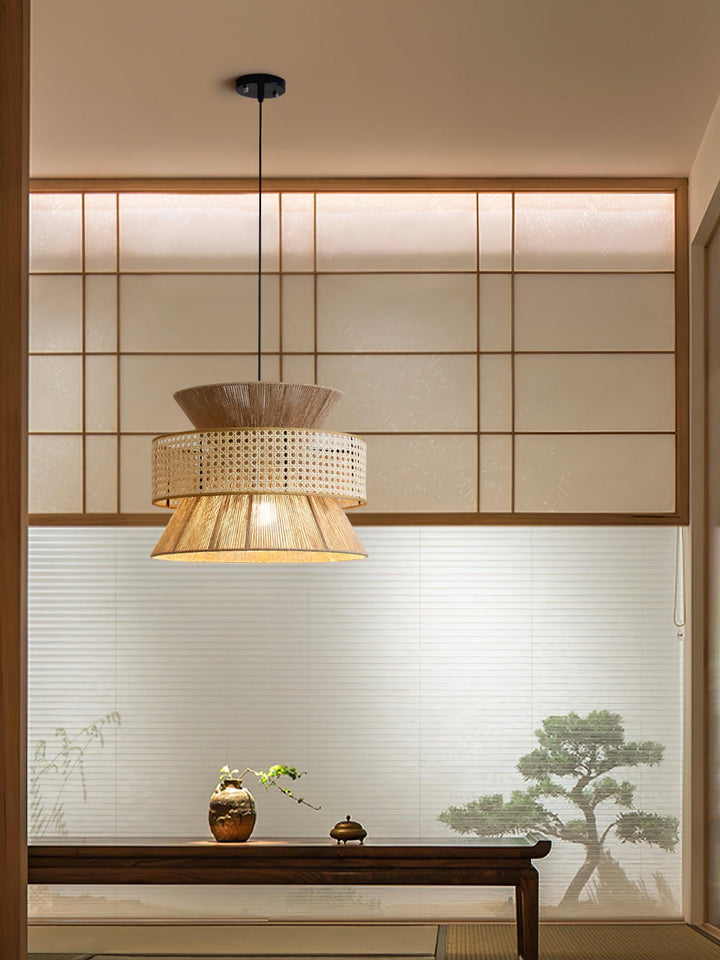 Aria Lampe Pendante Bambou Bohémienne - Neutralighting