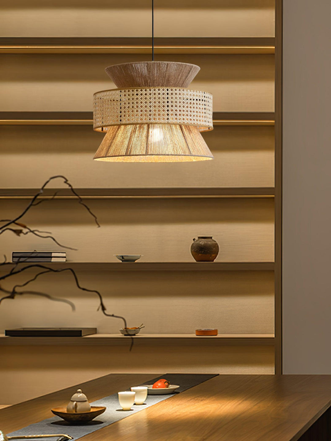Aria Lampe Pendante Bambou Bohémienne - Neutralighting