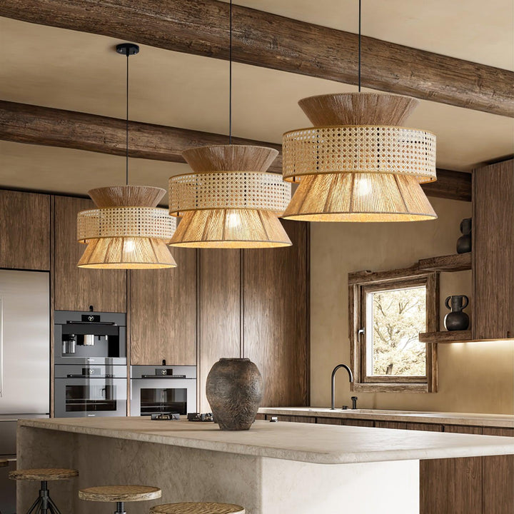 Aria Lampe Pendante Bambou Bohémienne - Neutralighting