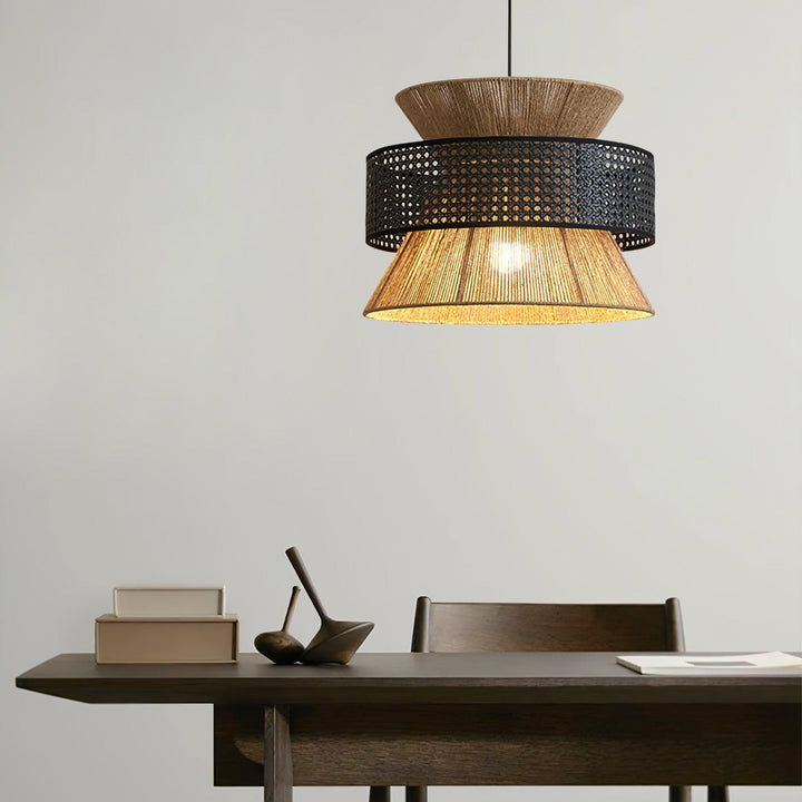 Aria Lampe Pendante Bambou Bohémienne - Neutralighting