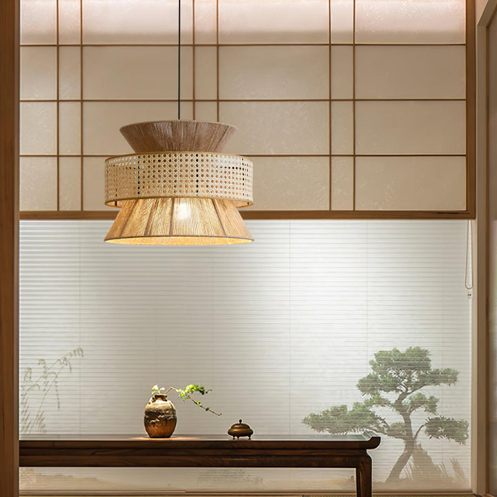 Aria Lampe Pendante Bambou Bohémienne - Neutralighting