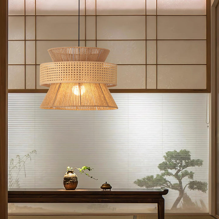 Aria Lampe Pendante Bambou Bohémienne - Neutralighting