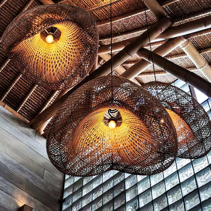 Averon Suspension Vintage en Rotin - Neutralighting