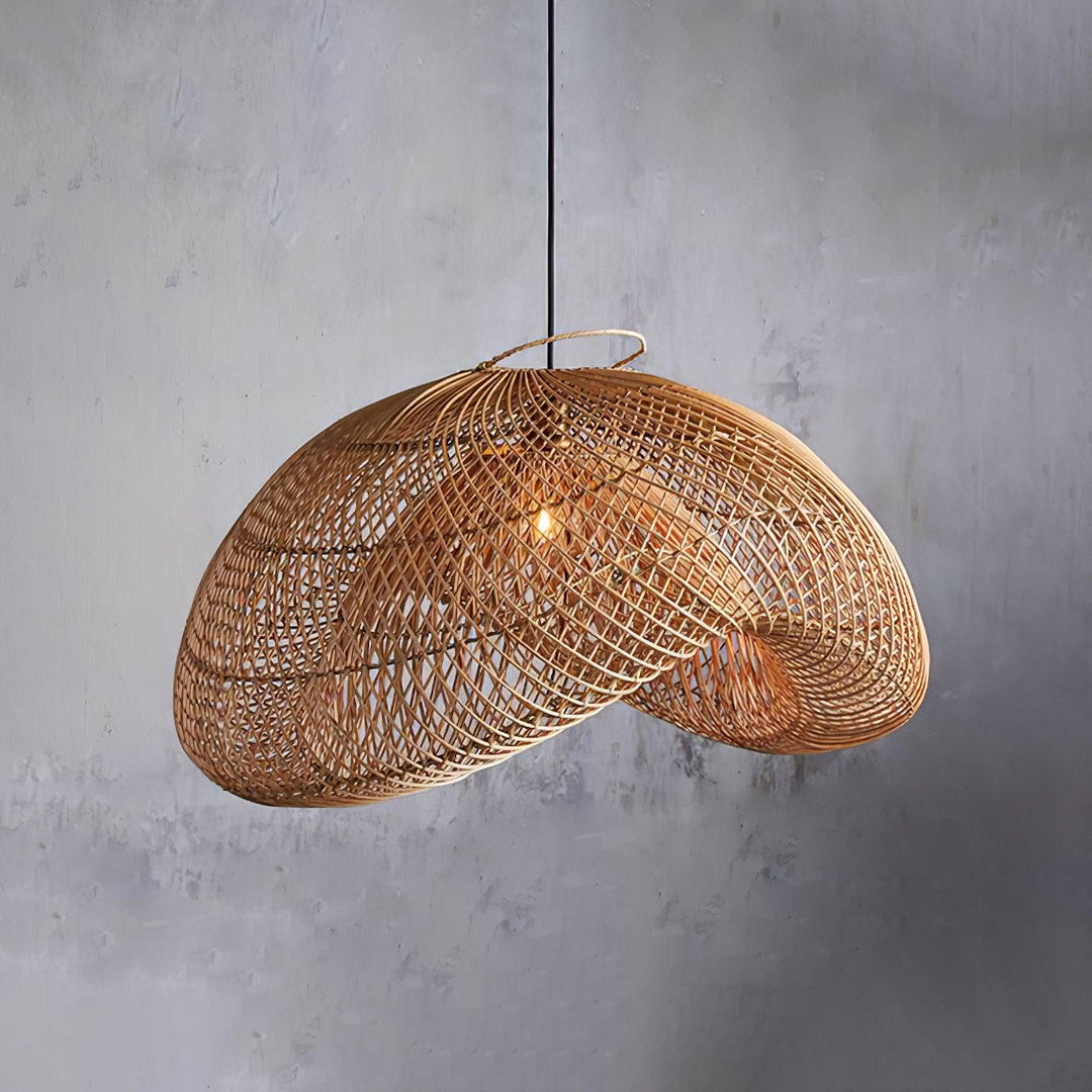 Juno Suspension style rustique en rotin - Neutralighting