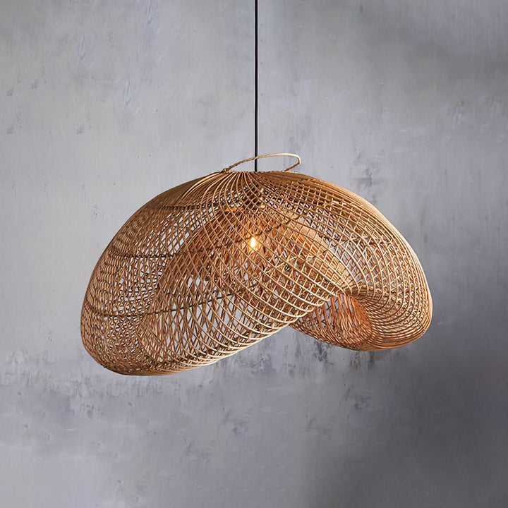 Juno Suspension style rustique en rotin - Neutralighting