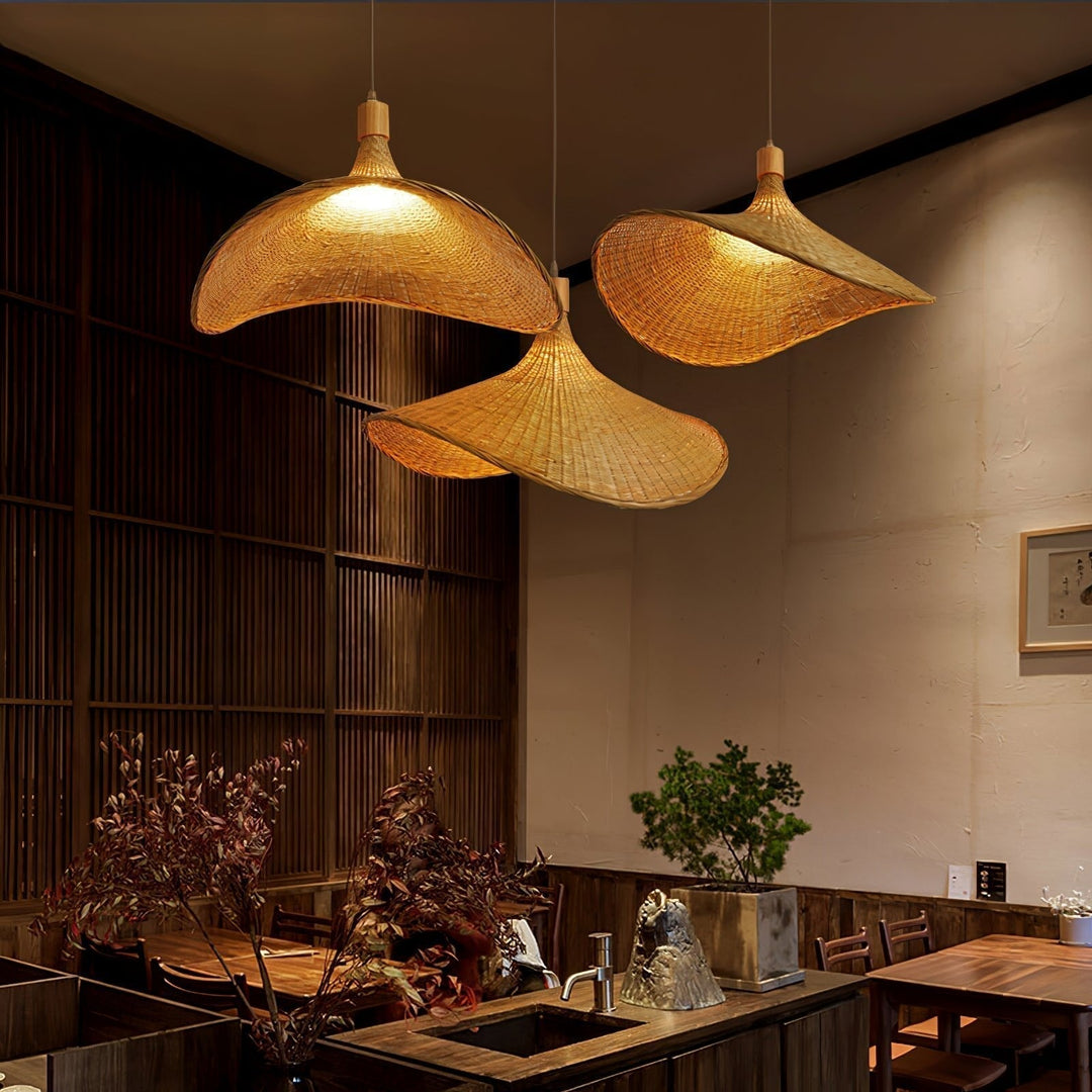 Marona Suspension Vintage en Rattan - Neutralighting