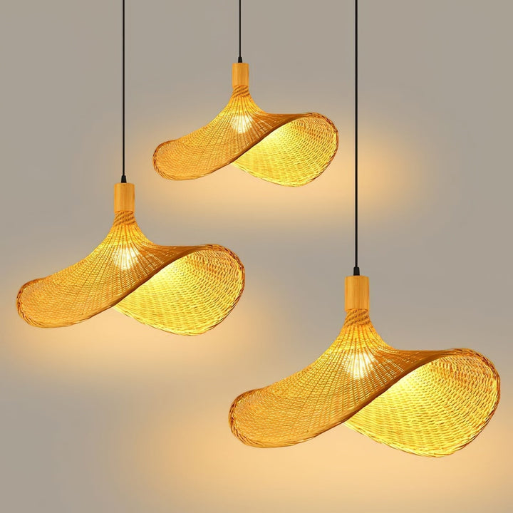 Marona Suspension Vintage en Rattan - Neutralighting