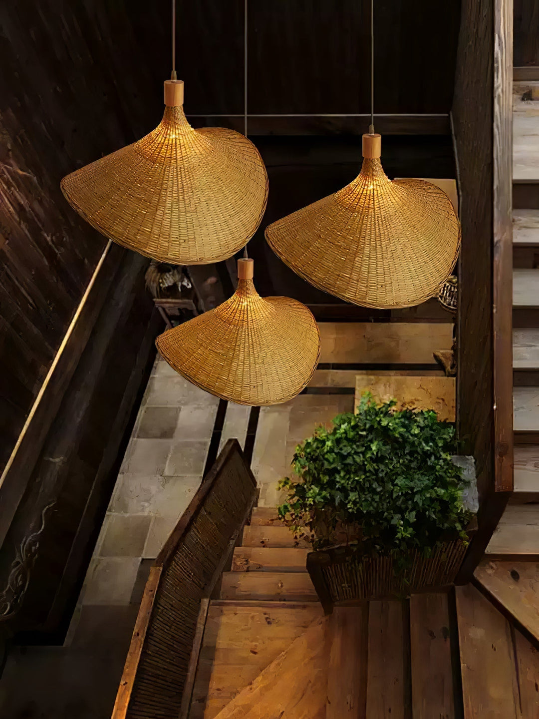 Marona Suspension Vintage en Rattan - Neutralighting