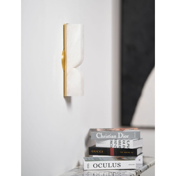 Lampe Murale Rectangulaire en Albâtre Moderne Minimaliste Lyvenisra - Neutralighting