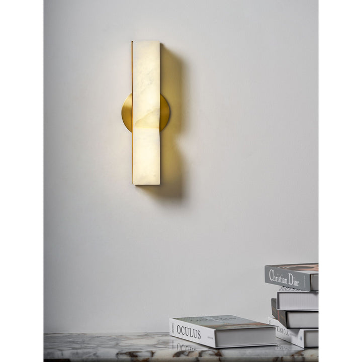 Lampe Murale Rectangulaire en Albâtre Moderne Minimaliste Lyvenisra - Neutralighting