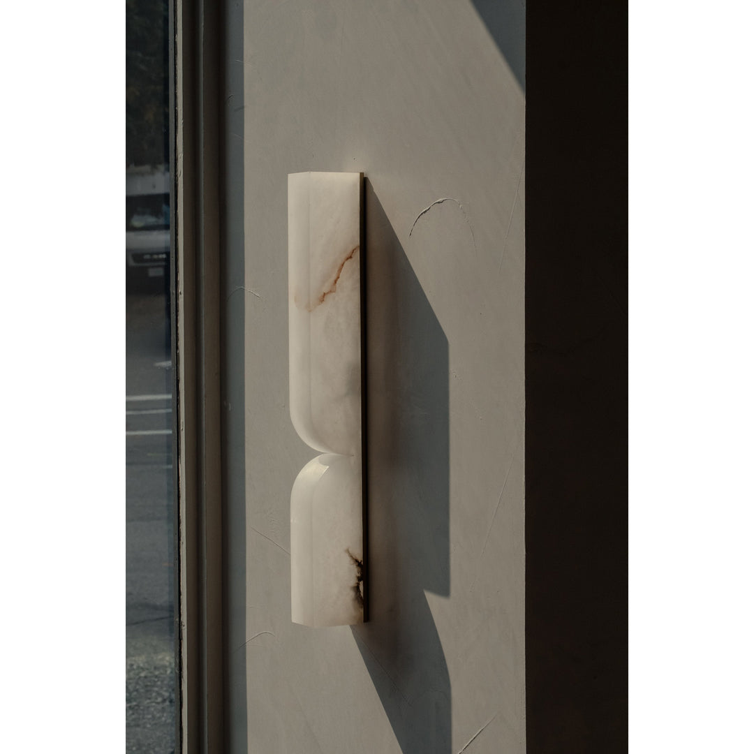 Lampe Murale Rectangulaire en Albâtre Moderne Minimaliste Lyvenisra - Neutralighting
