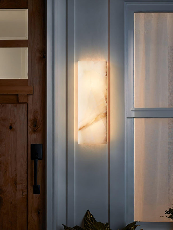 Orvian Applique Murale Extérieure Minimaliste en Albâtre - Neutralighting