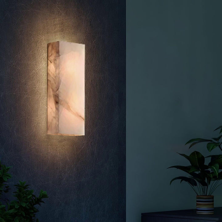 Orvian Applique Murale Extérieure Minimaliste en Albâtre - Neutralighting
