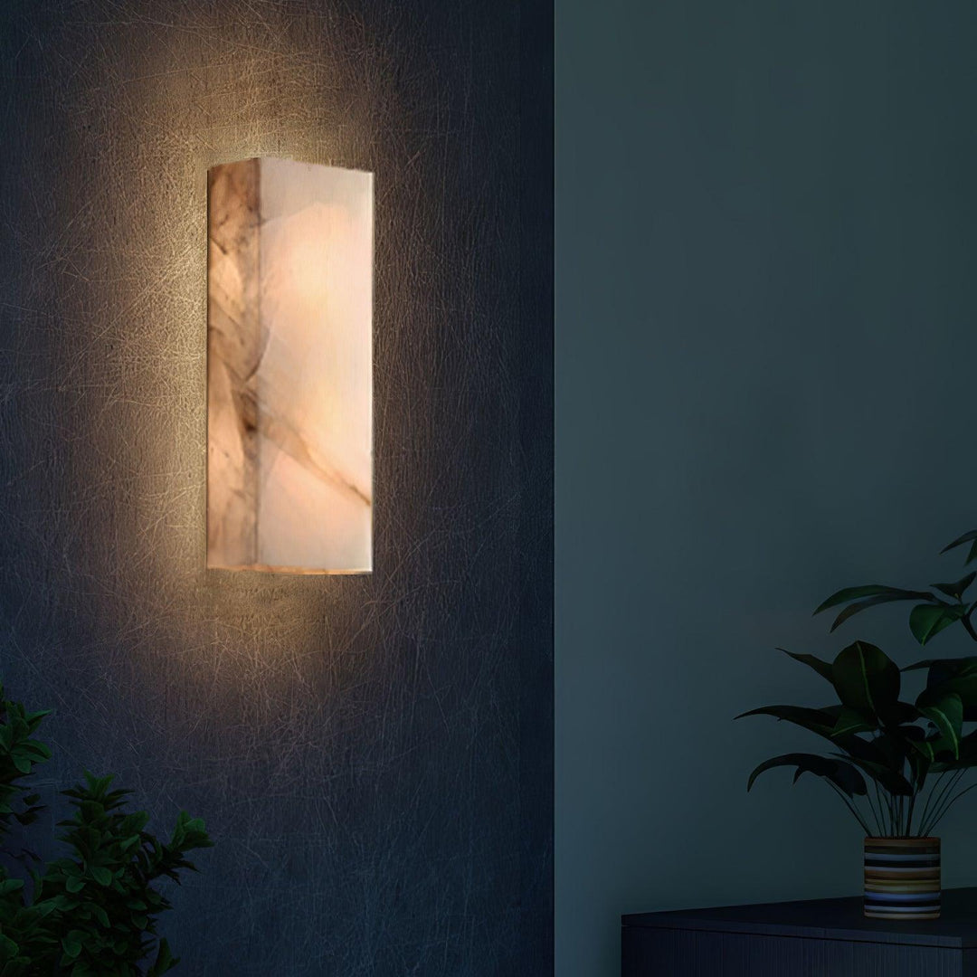 Orvian Applique Murale Extérieure Minimaliste en Albâtre - Neutralighting