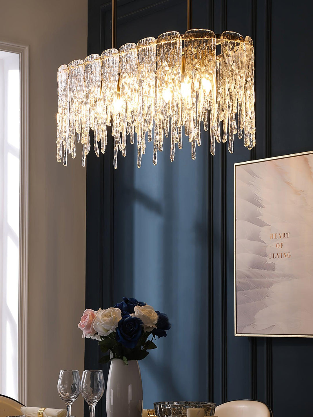 Cathaa Postmoderne Luxe Verre Crystal Lustre - Neutralighting