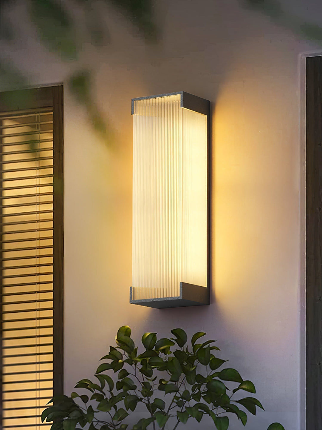 Ivela Applique Murale Extérieure Solaire Rectangulaire Unique - Neutralighting