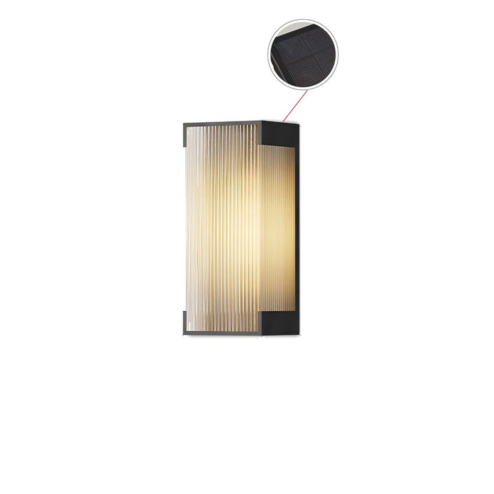Ivela Applique Murale Extérieure Solaire Rectangulaire Unique - Neutralighting