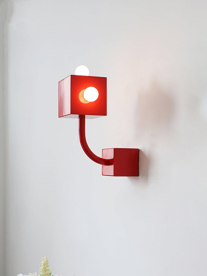 Alanna Applique Murale Créativité Individuelle Cube Rouge - Neutralighting