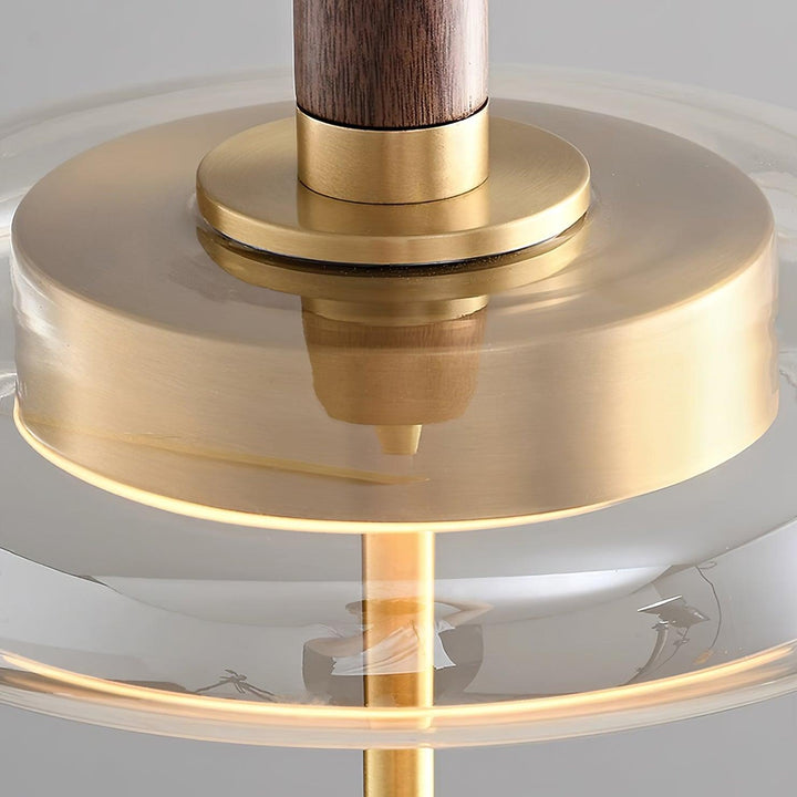 Redondo Suspension en Verre LED Halo à Disque - Neutralighting