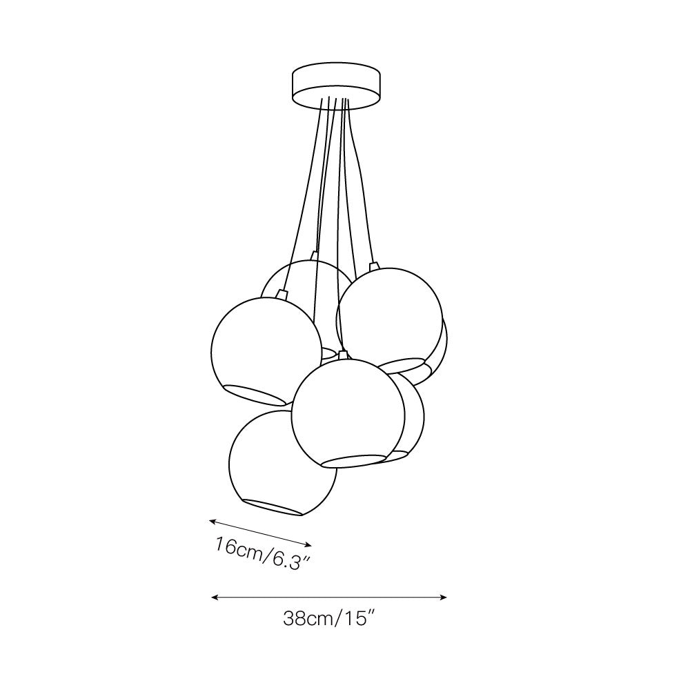 Ucaryra Suspension Moderne Minimaliste Verre Métal - Neutralighting