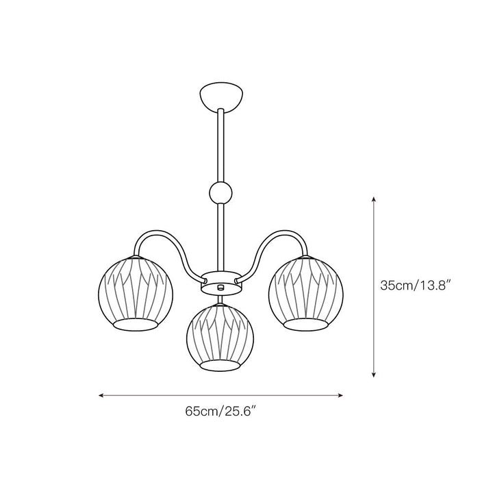 Unoryra Lustre Métal Verre Créativité Individuelle - Neutralighting