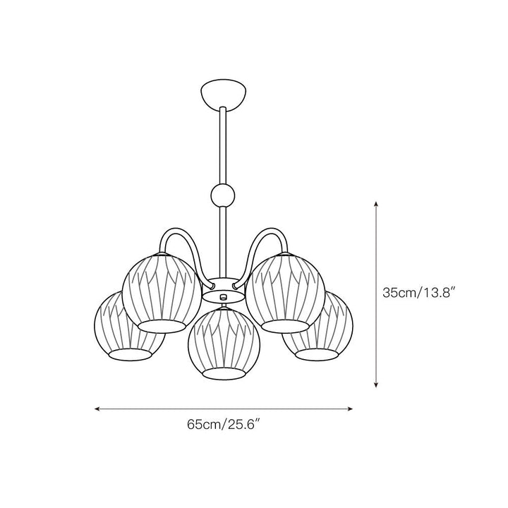 Unoryra Lustre Métal Verre Créativité Individuelle - Neutralighting