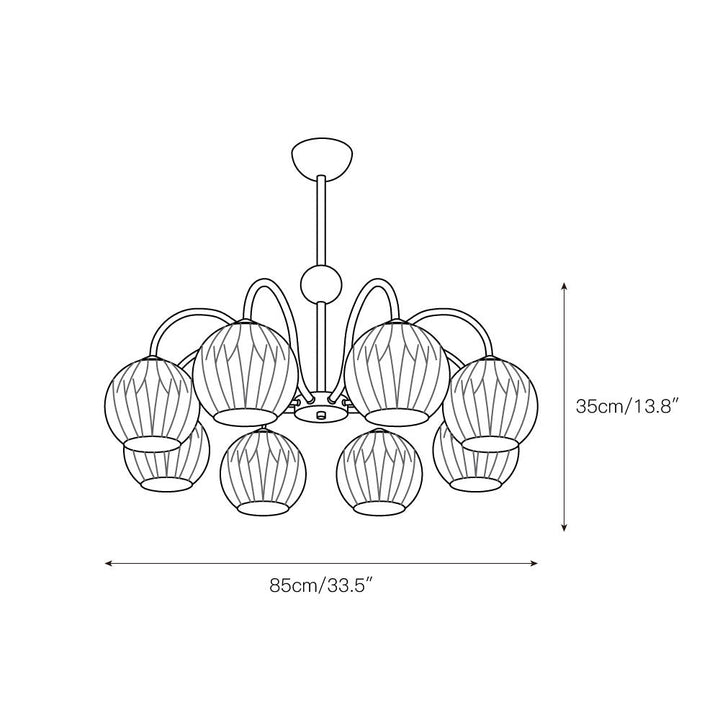 Unoryra Lustre Métal Verre Créativité Individuelle - Neutralighting