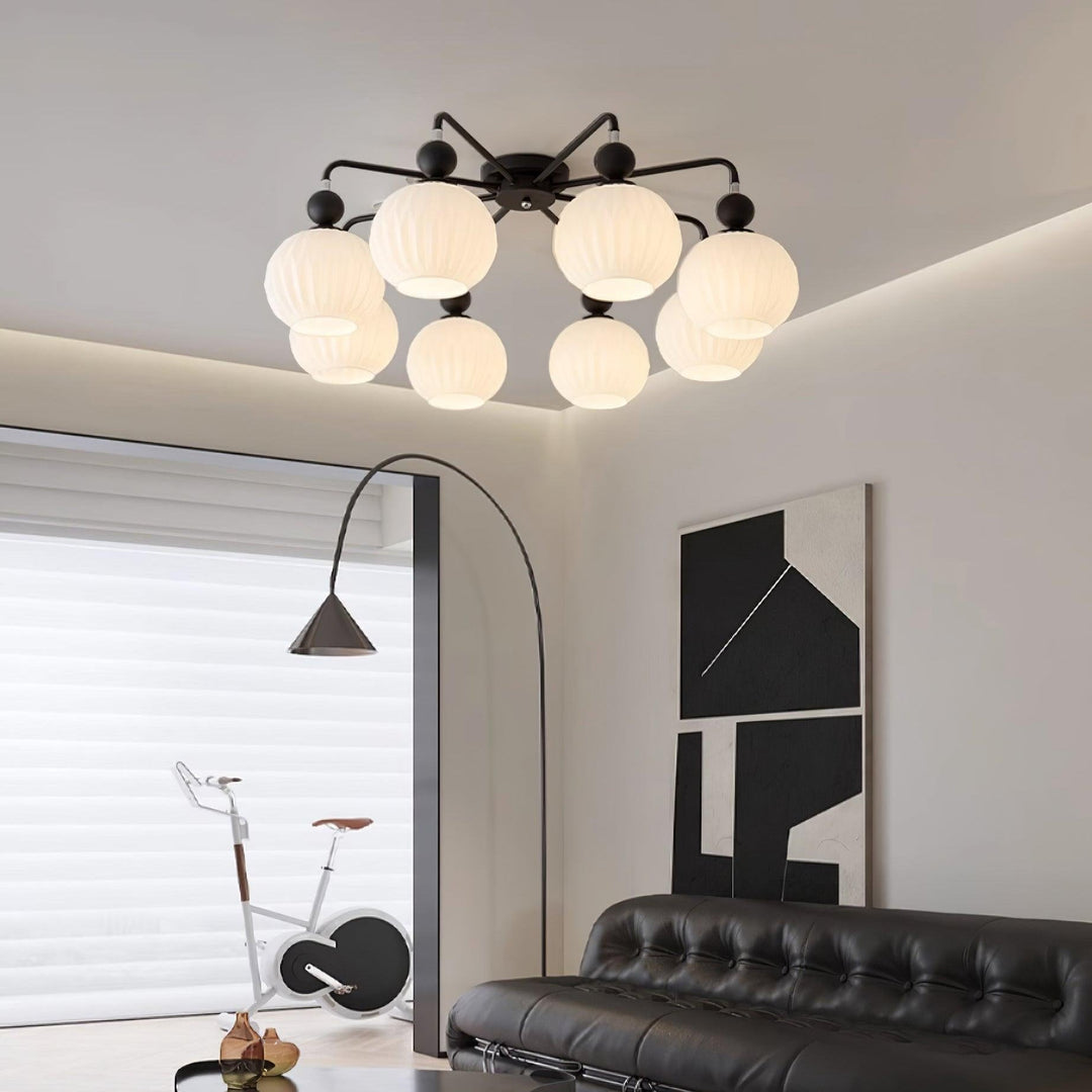 Tulip Plafonnier Blanc Fleur Verre Design - Neutralighting
