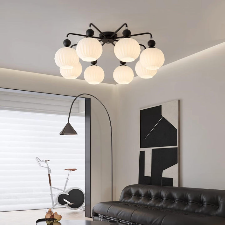 Tulip Plafonnier Blanc Fleur Verre Design - Neutralighting