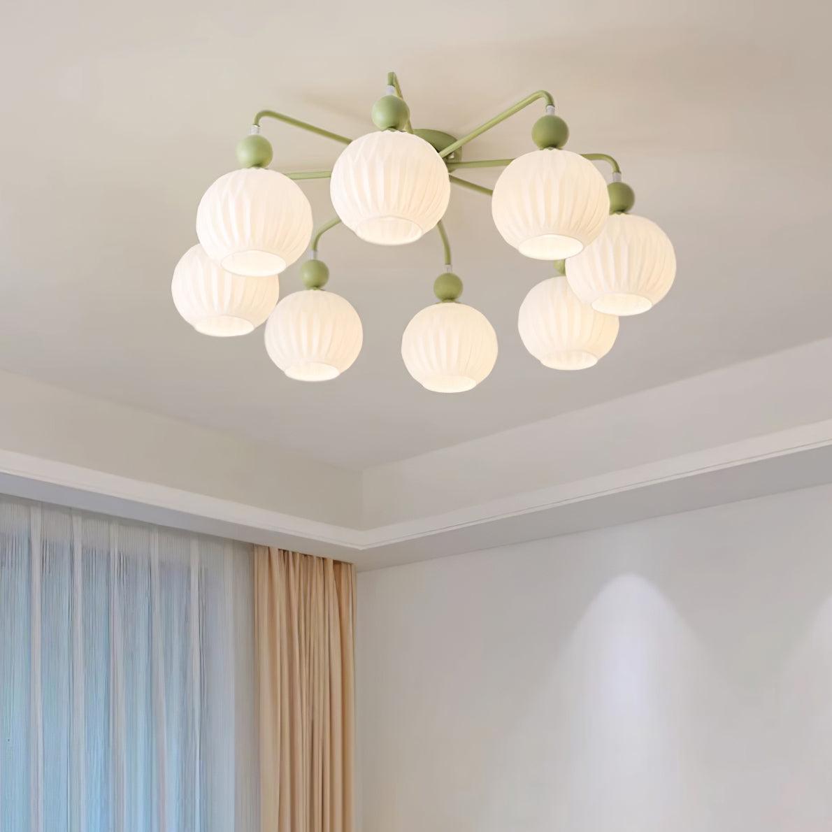Tulip Plafonnier Blanc Fleur Verre Design - Neutralighting