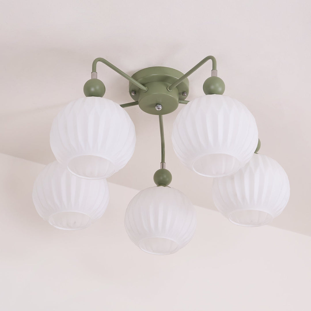 Tulip Plafonnier Blanc Fleur Verre Design - Neutralighting