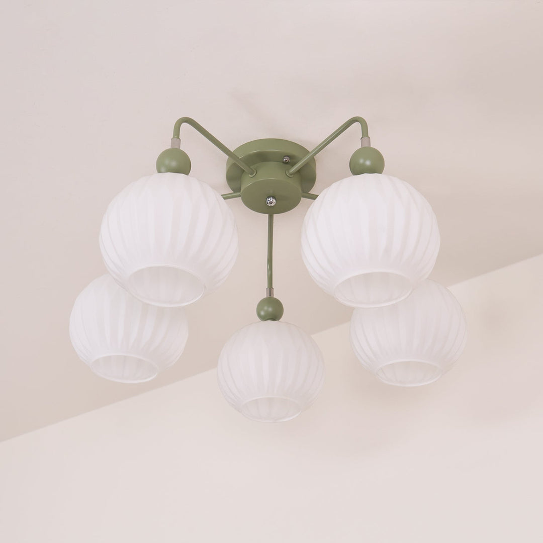 Tulip Plafonnier Blanc Fleur Verre Design - Neutralighting