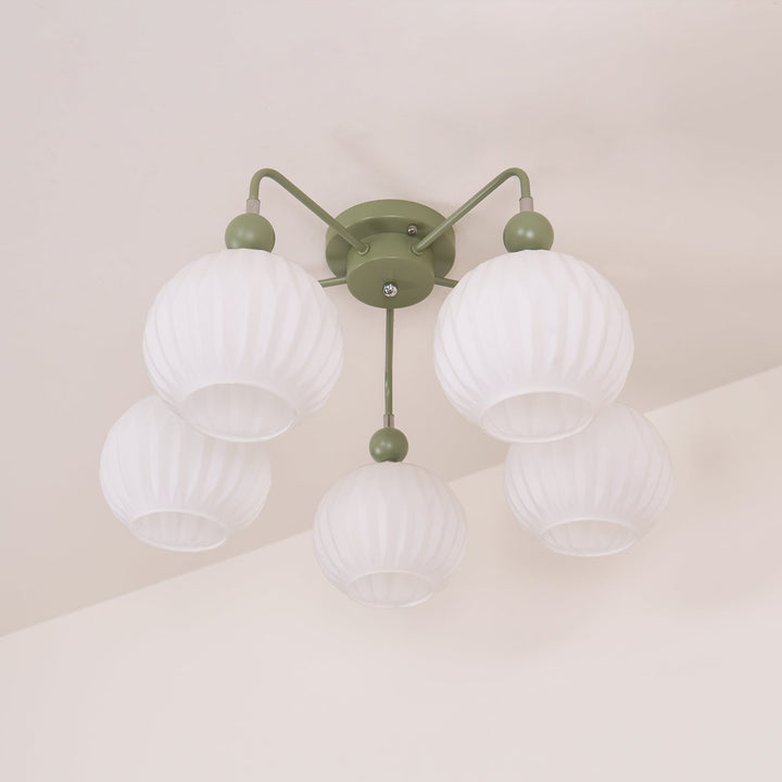 Tulip Plafonnier Blanc Fleur Verre Design - Neutralighting