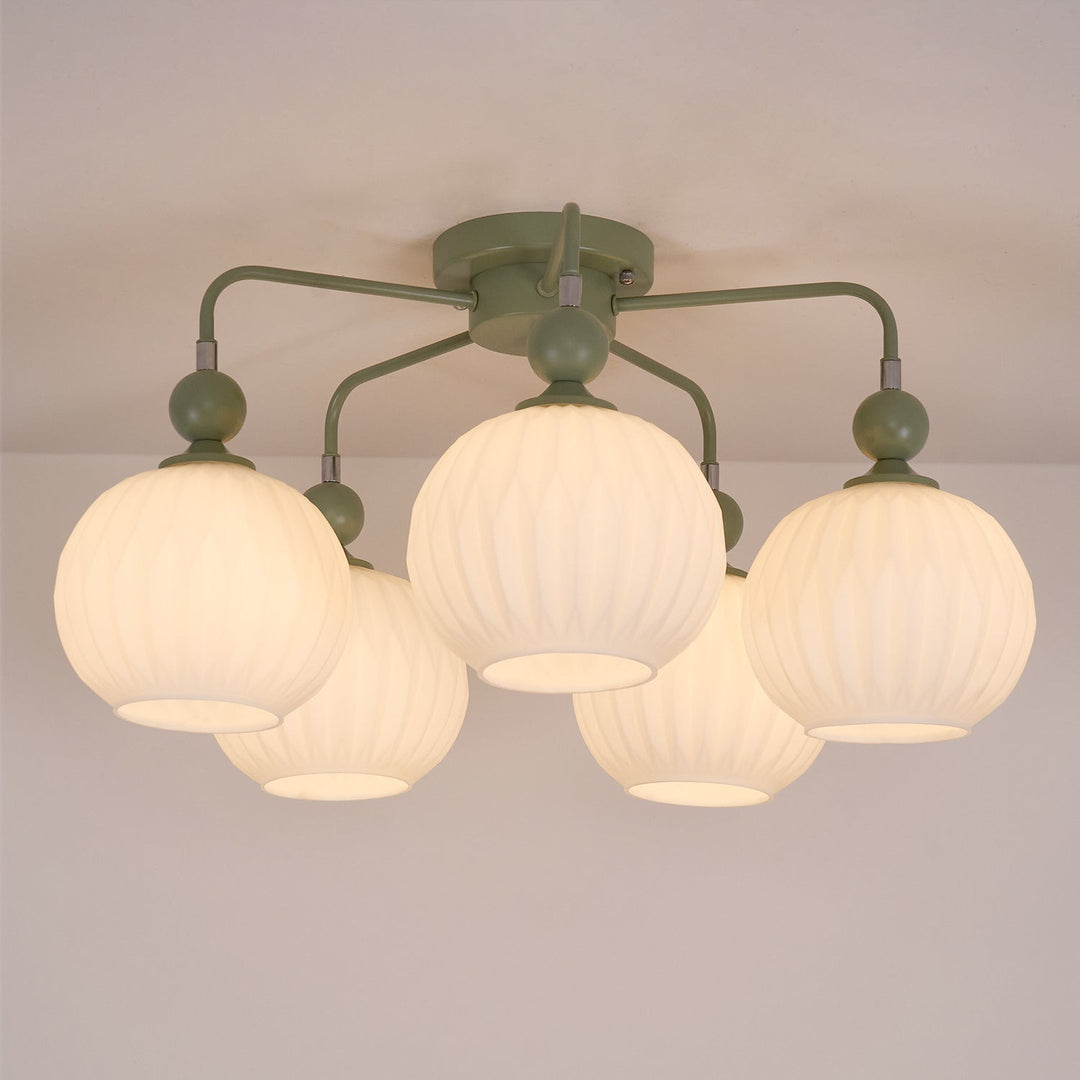 Tulip Plafonnier Blanc Fleur Verre Design - Neutralighting