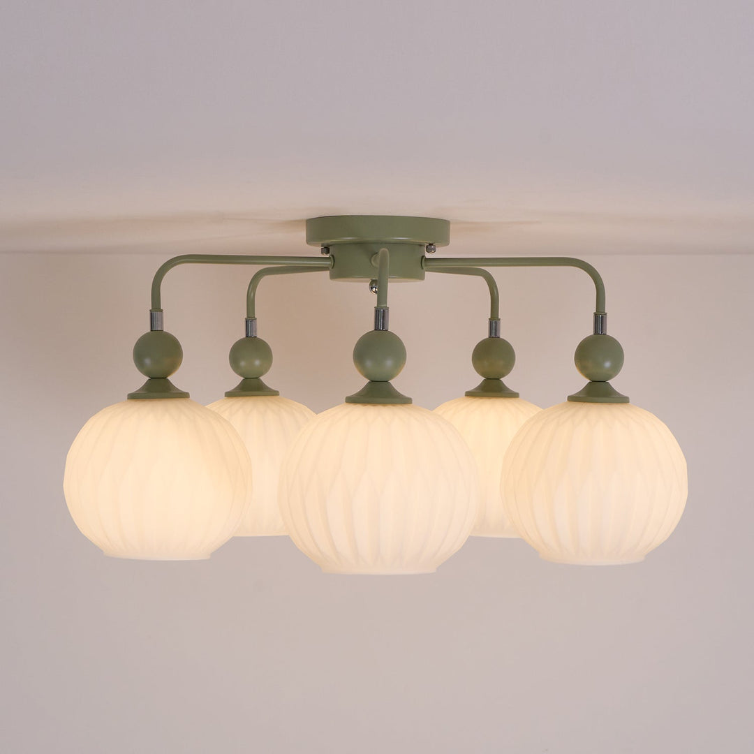 Tulip Plafonnier Blanc Fleur Verre Design - Neutralighting