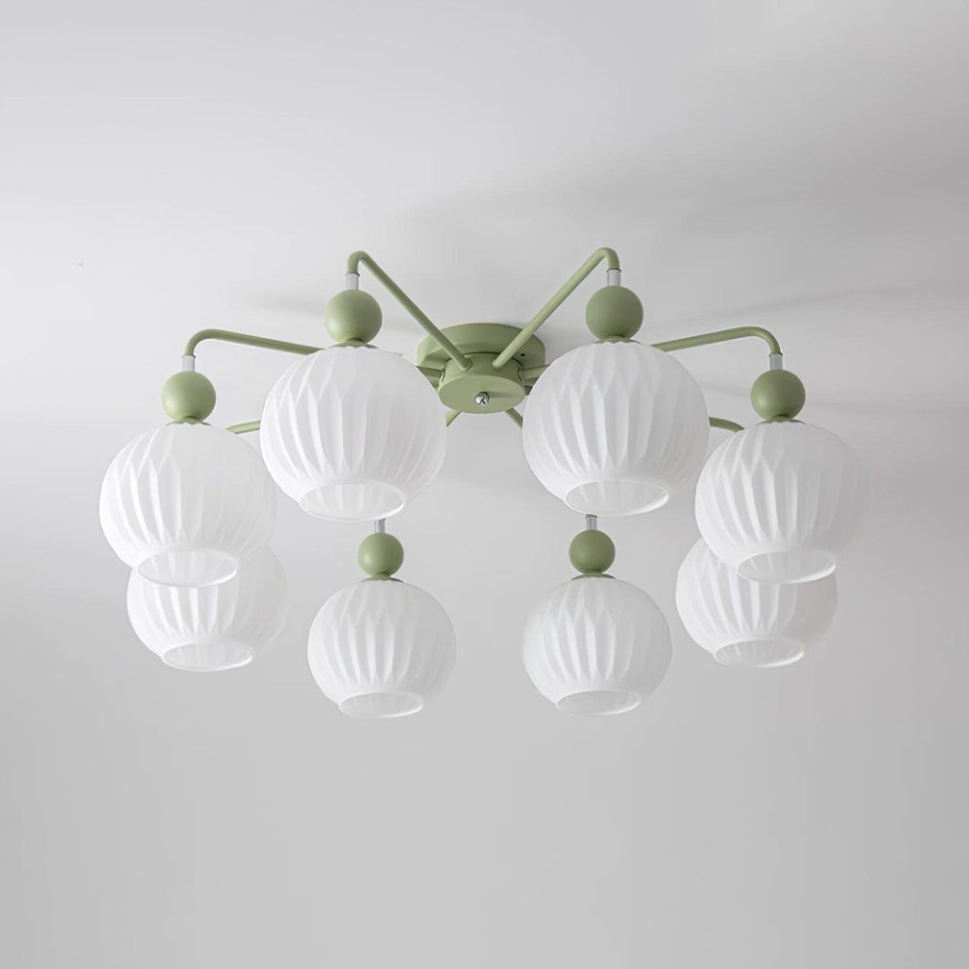 Tulip Plafonnier Blanc Fleur Verre Design - Neutralighting