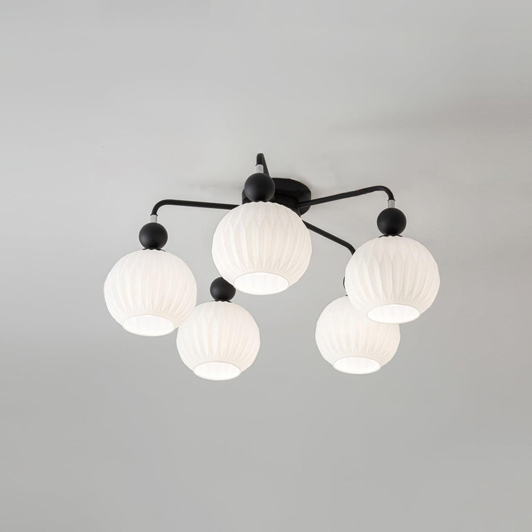 Tulip Plafonnier Blanc Fleur Verre Design - Neutralighting