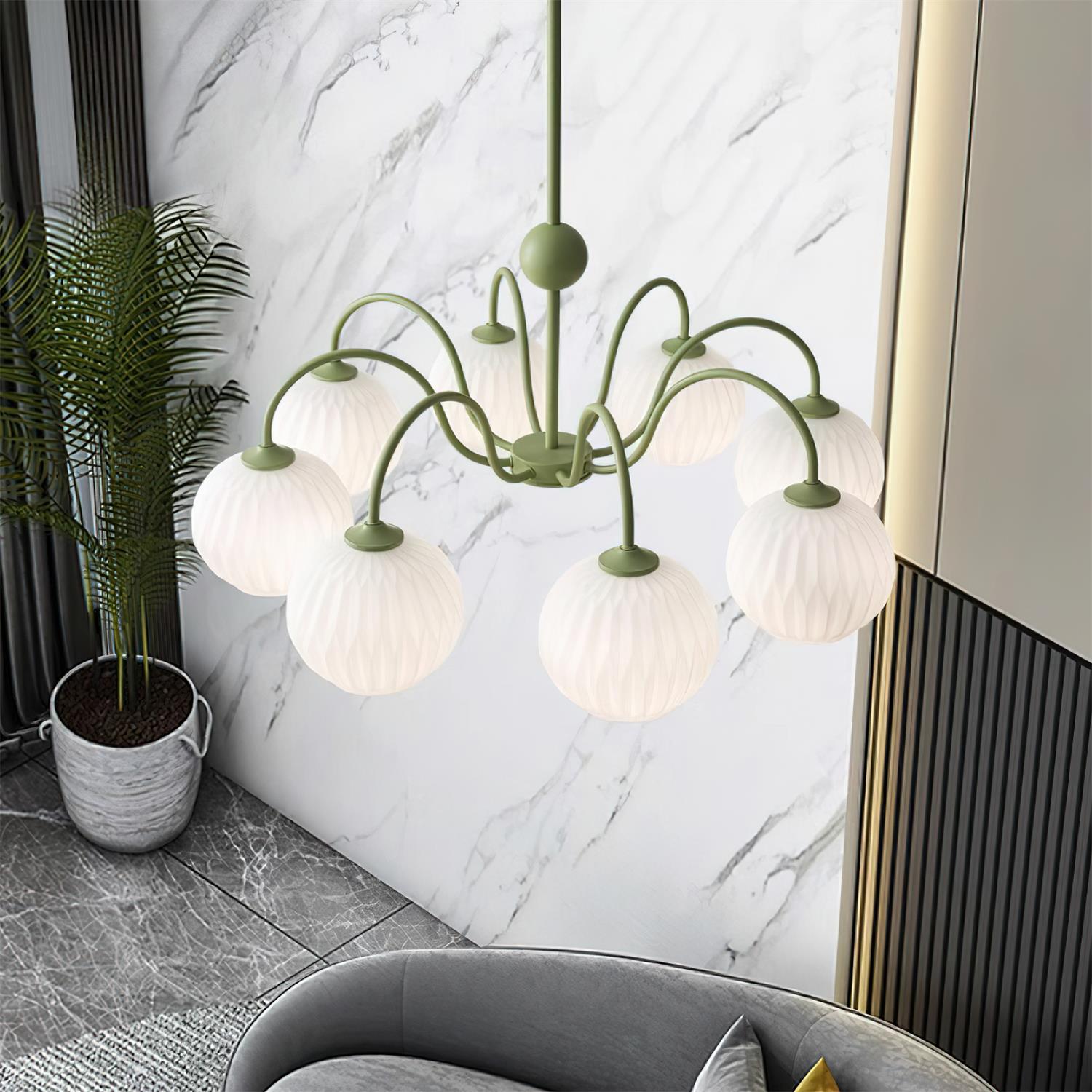 Unoryra Lustre Métal Verre Créativité Individuelle - Neutralighting