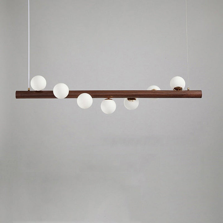 Valentina Verre Bolla Suspension en Bois/Noce - Neutralighting