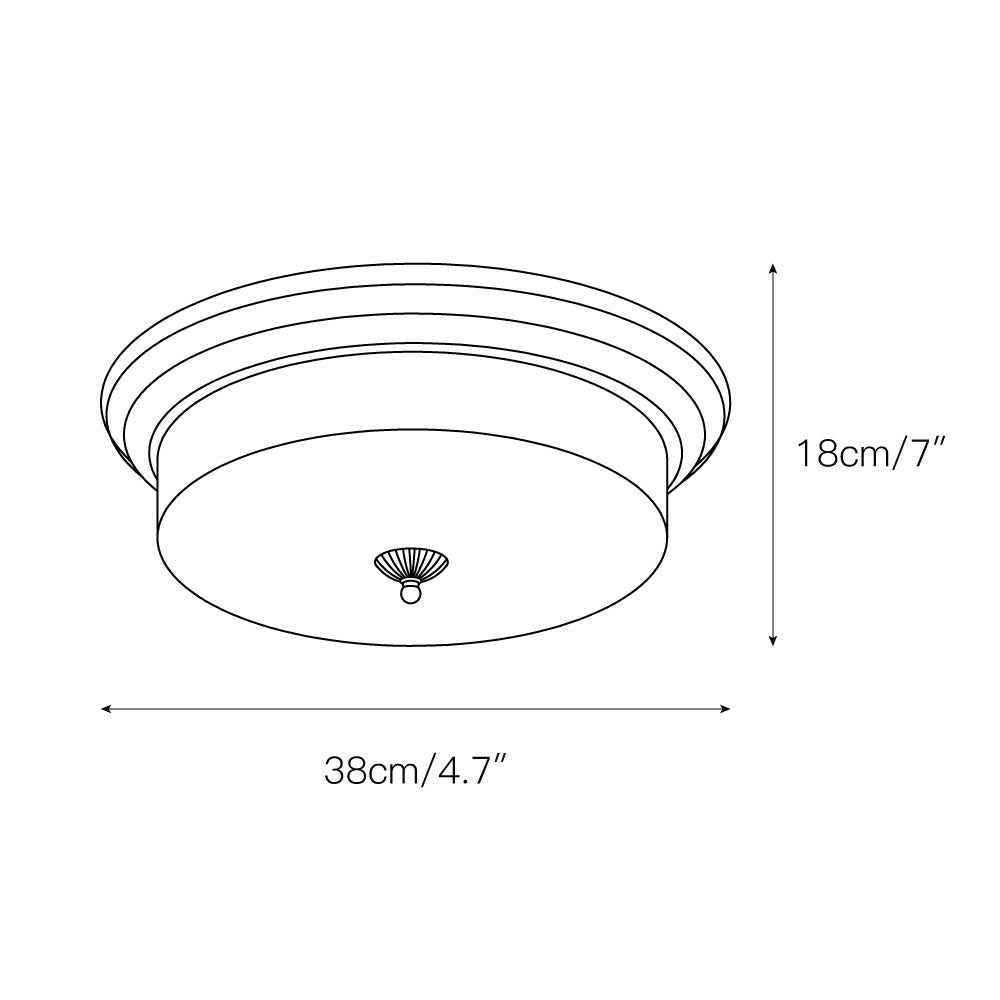 Ulcarir 38cm Blanc LED 24W