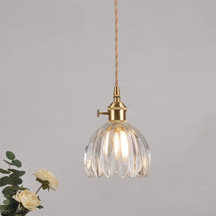 Valentina Rétro LED Suspension Verre Salon - Neutralighting