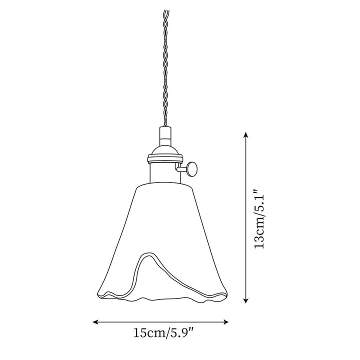 Amberlyn Lampe Pendante Verre Ambre Vintage - Neutralighting