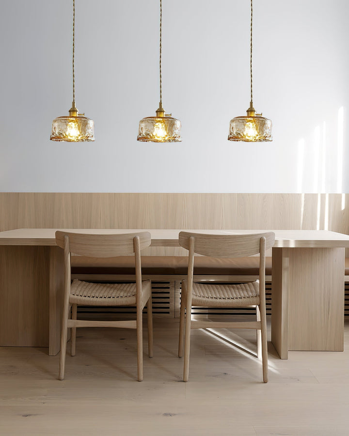 Amberlyn Lampe Pendante Verre Ambre Vintage - Neutralighting