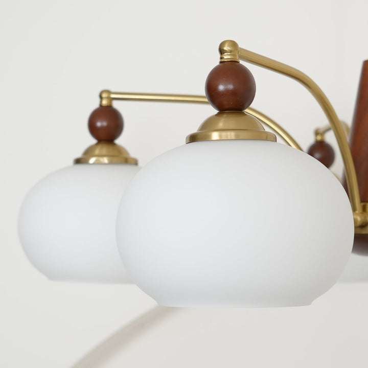 Lustra Suspension Rétro en Verre Jaune et Laiton - Neutralighting