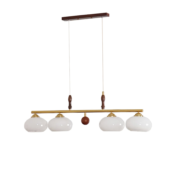 Lustra Suspension Rétro en Verre Jaune et Laiton - Neutralighting