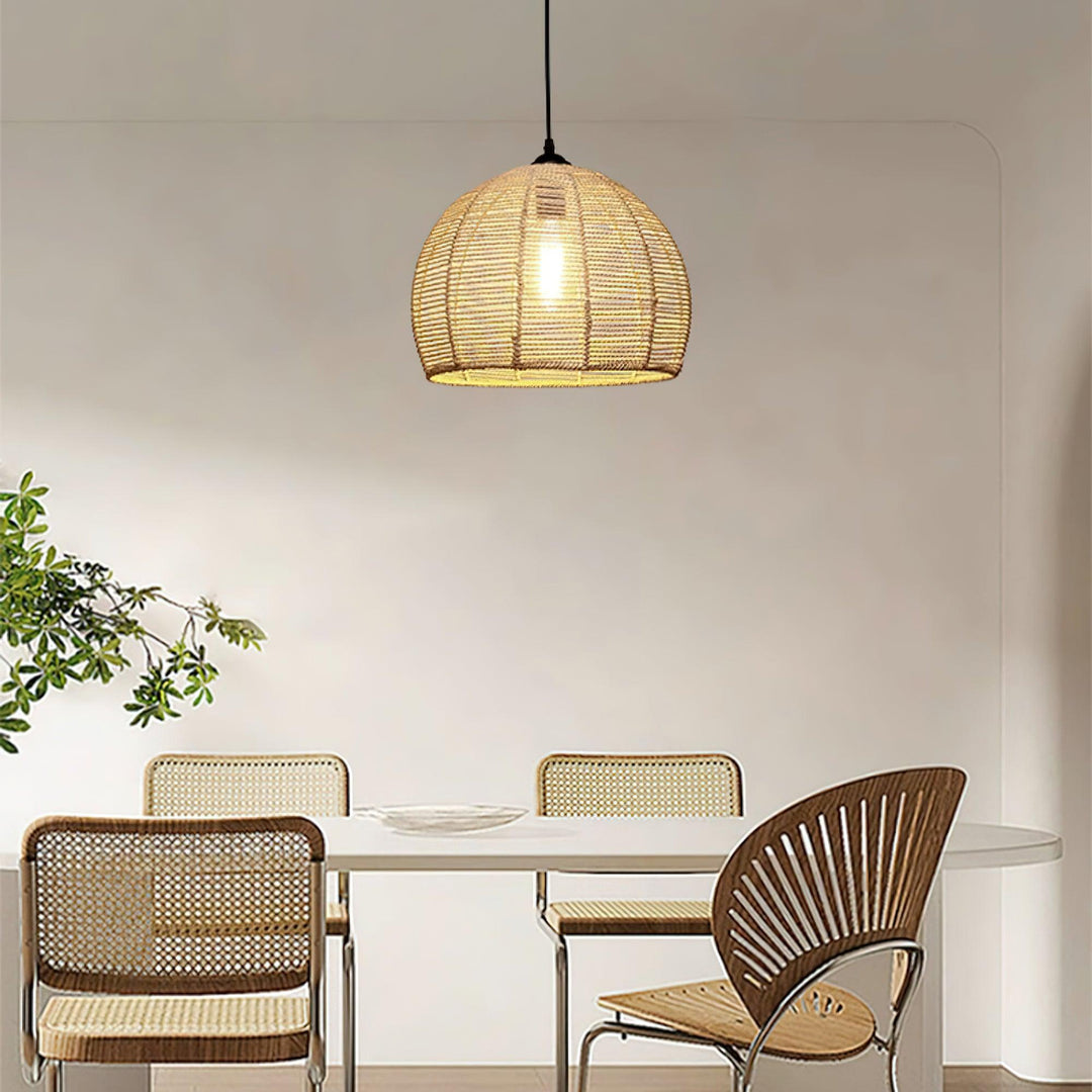 Evliran Lampe Pendante Moderne en Corde de Chanvre Rétro - Neutralighting