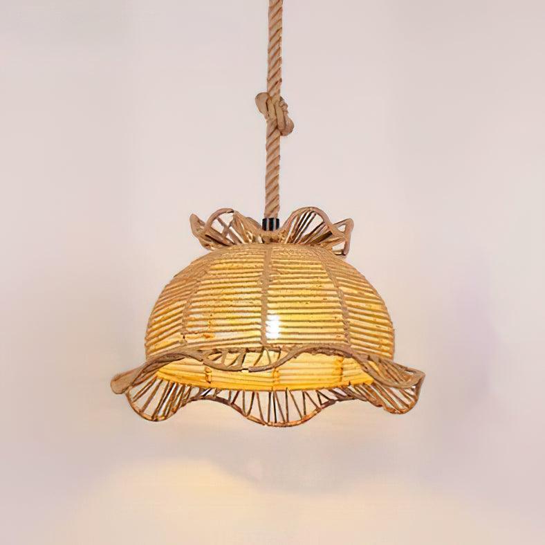 Evliran Lampe Pendante Moderne en Corde de Chanvre Rétro - Neutralighting