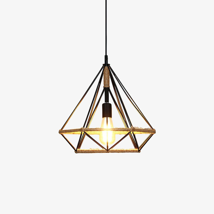 Evliran Lampe Pendante Moderne en Corde de Chanvre Rétro - Neutralighting